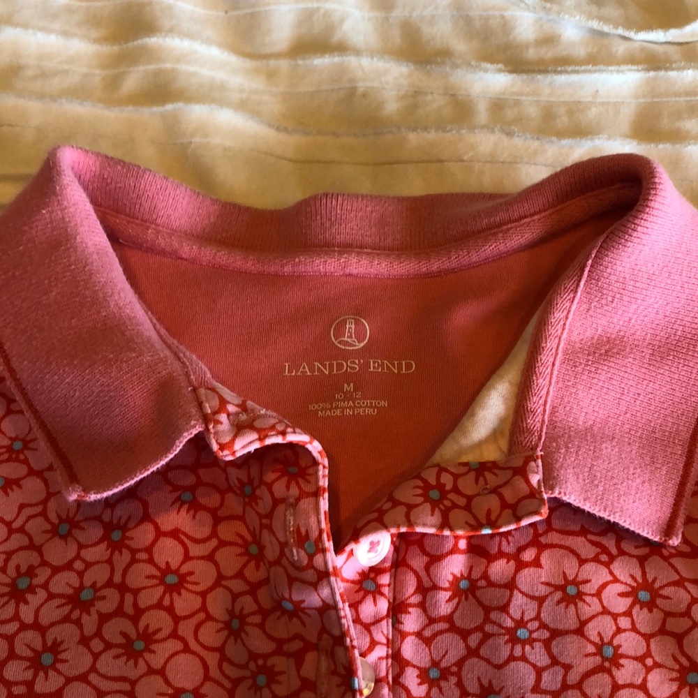 LE Floral polo